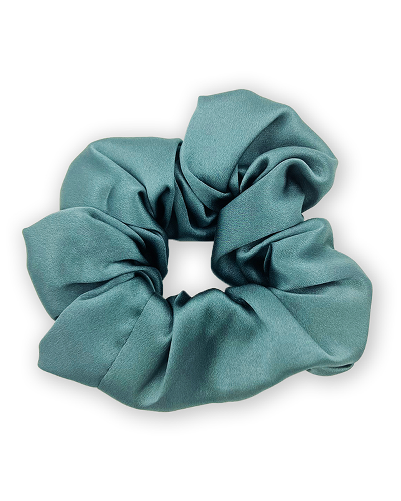 Emerald Green Silk Scrunchy