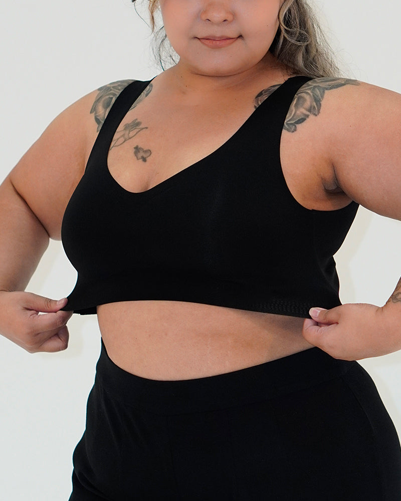 Buckle Comfy Plus Size Seamless Bra