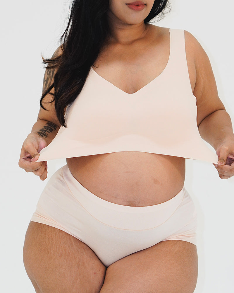 Buckle Comfy Plus Size Seamless Bra