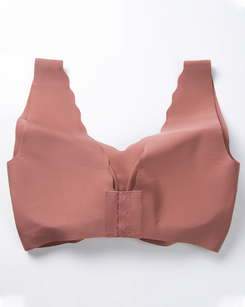 Z-bra Buckle Padded Seamless Bra