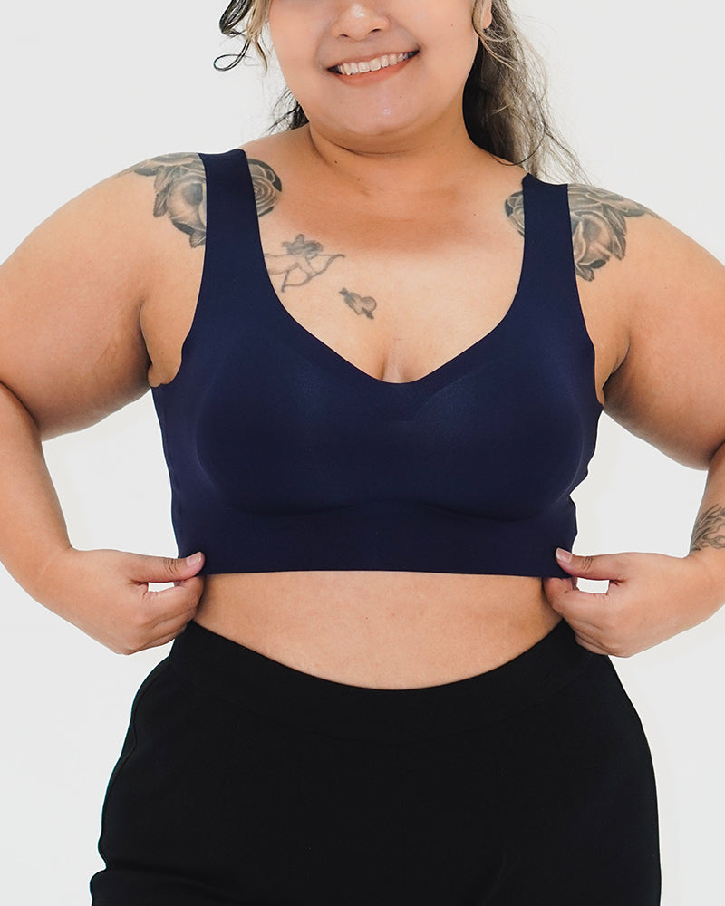 Buckle Comfy Plus Size Seamless Bra