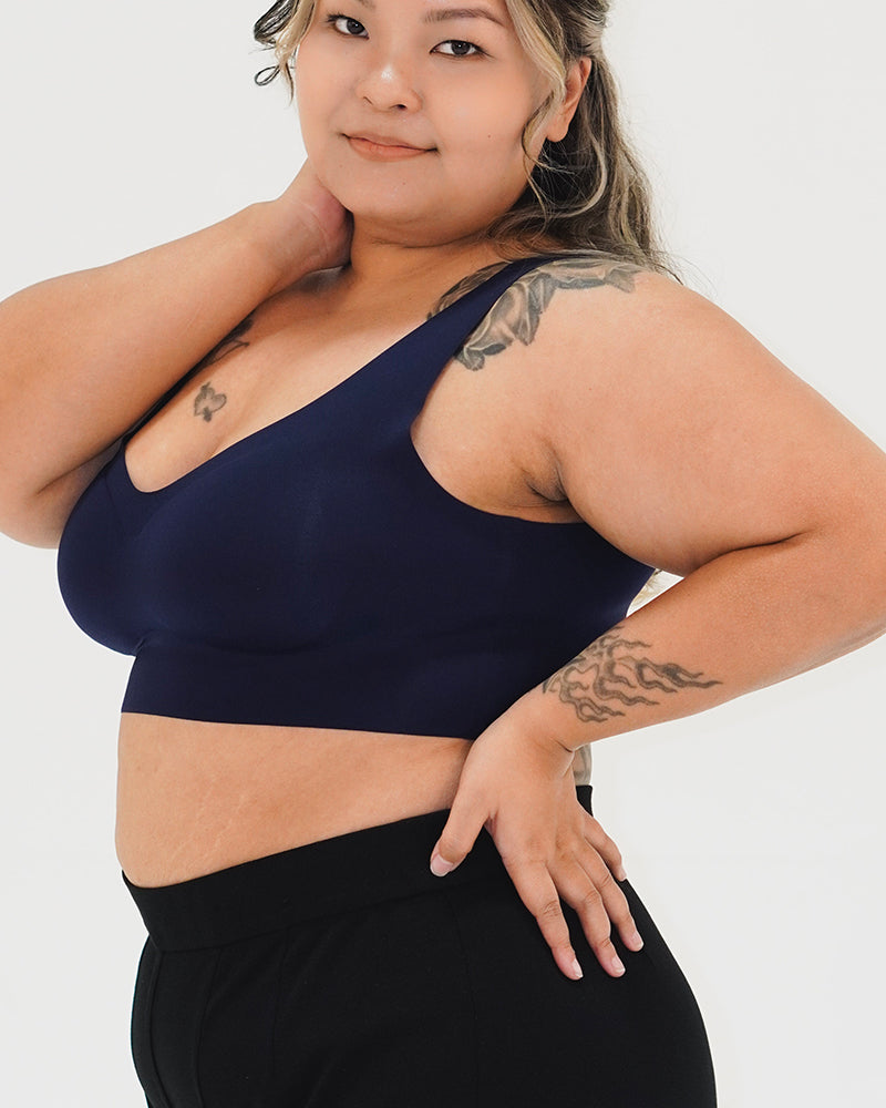 Buckle Comfy Plus Size Seamless Bra